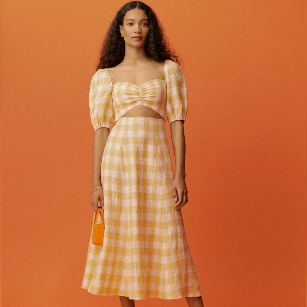 Reformation Pompano Linen Dress